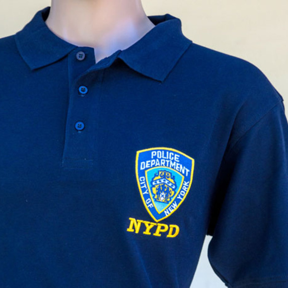 Blue NYPD Golf collared polo T-Shirt NWT - Picture 2 of 4